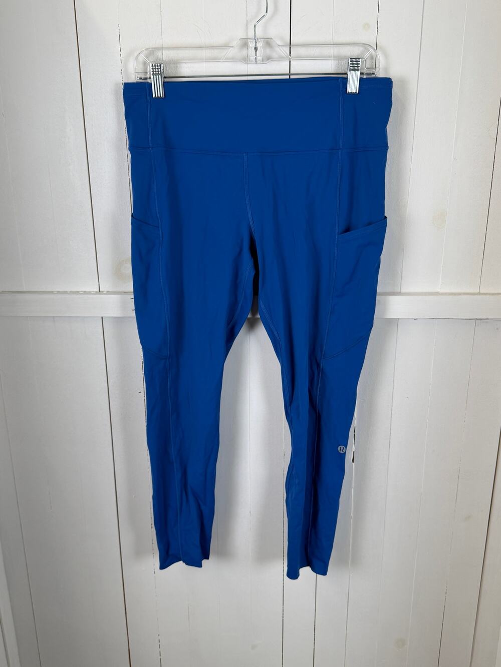 Lululemon Blue Ankle Leggings Size 12 Nylon Pre-Owned